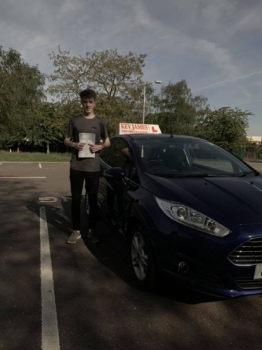 Great safe driving Adam Brilliant first time pass! 14th May 2019 at Derby Test Centre