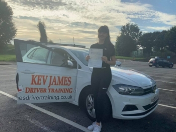 Brilliant result Well Done Ella. 28th August 2019 at Watnall Test Centre.