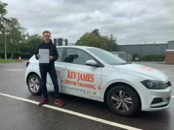 Great Drive Harrrison. Well done! 16th August 2019 at Derby Test Centre.