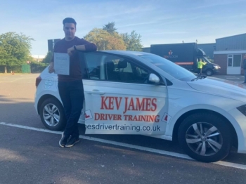 Good safe drive Will, Well Done!20th September 2019 at Derby Test Centre